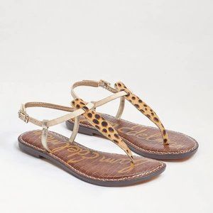 Sam Edelman Gigi Sandals Tan Multi Cheetah